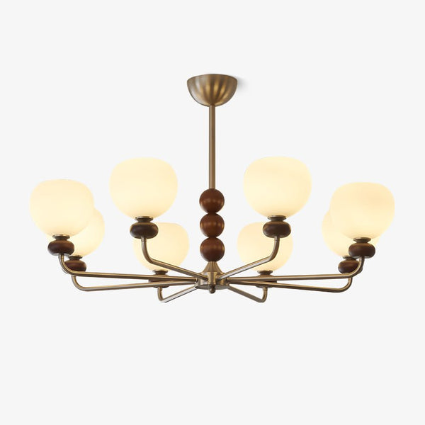 Orb Walnut Chandelier