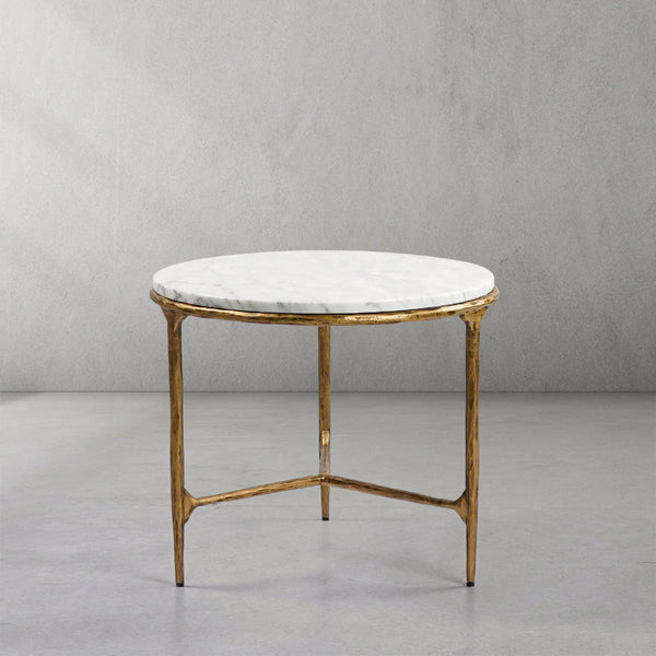 Thades Marble Round Side Table
