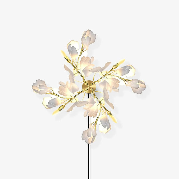 Gingko Flowers Plug-in Wall Lamp