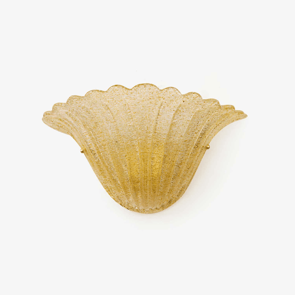 Scallop Edge Glass Wall Lamp