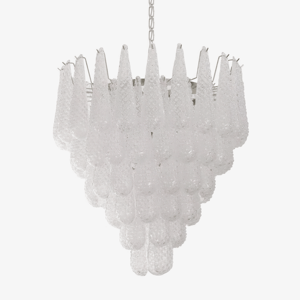 Grid Glass Waterfall Chandelier