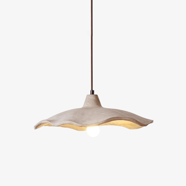 Concrete Petal Pendant Light
