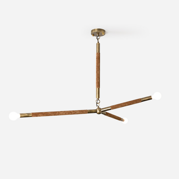 Wrapped Linear Chandelier