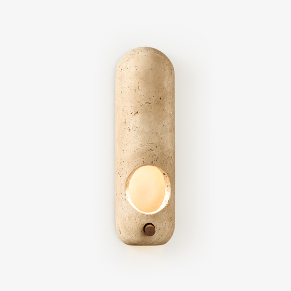 Travertine Oval Wall Sconce