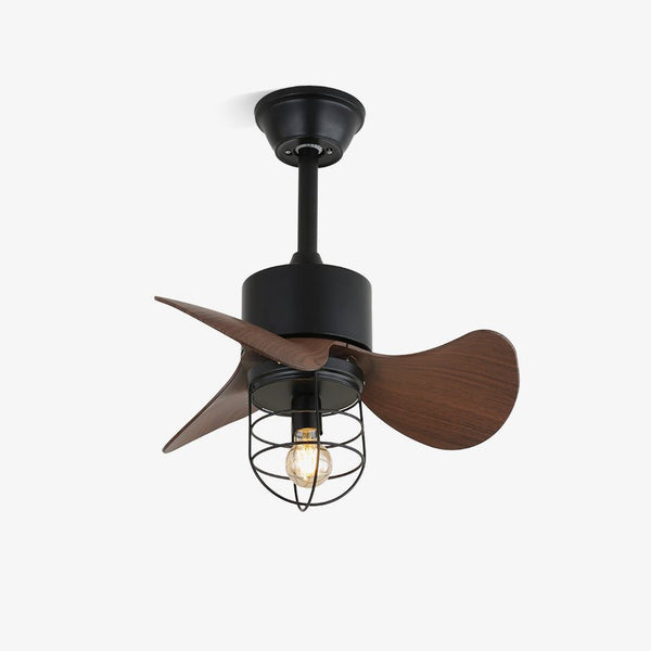 Loft Blade Cage Ceiling Fan Light