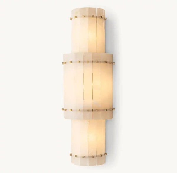 San Marco Alabaster Round Wall Sconce