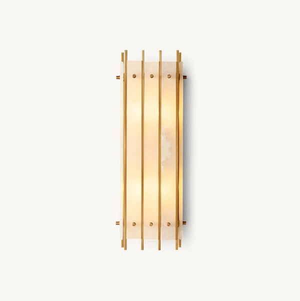 San Marco Alabaster Rectangular Wall Sconce