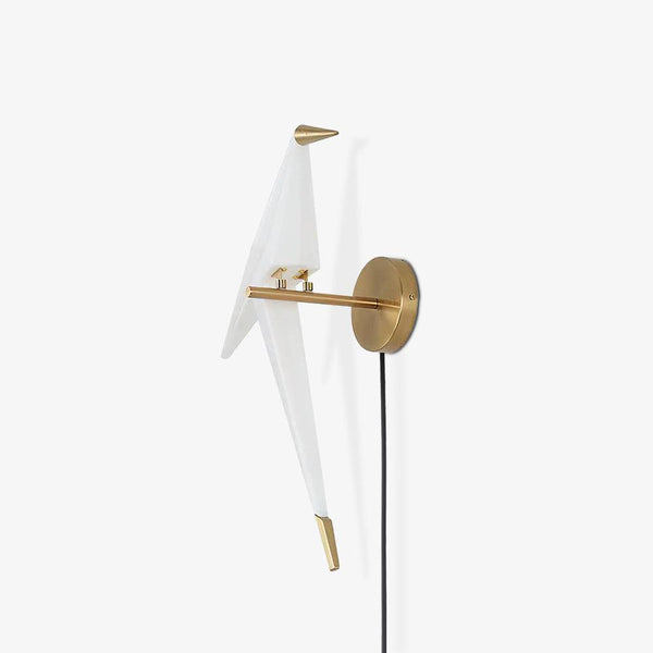Paper Crane Plug-In Wall Lamp