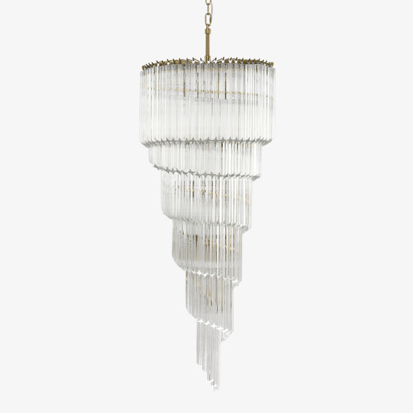 Cascada Spiral Clear Chandelier