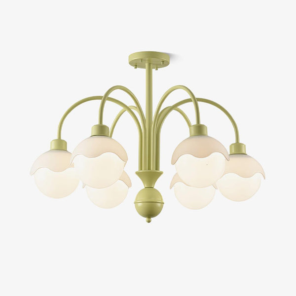 Cremiger Litschi-Matcha-Kronleuchter