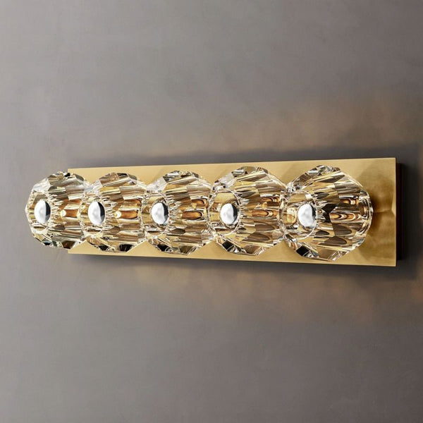 Kristal Clear Glass Linear Grand Wall Sconce