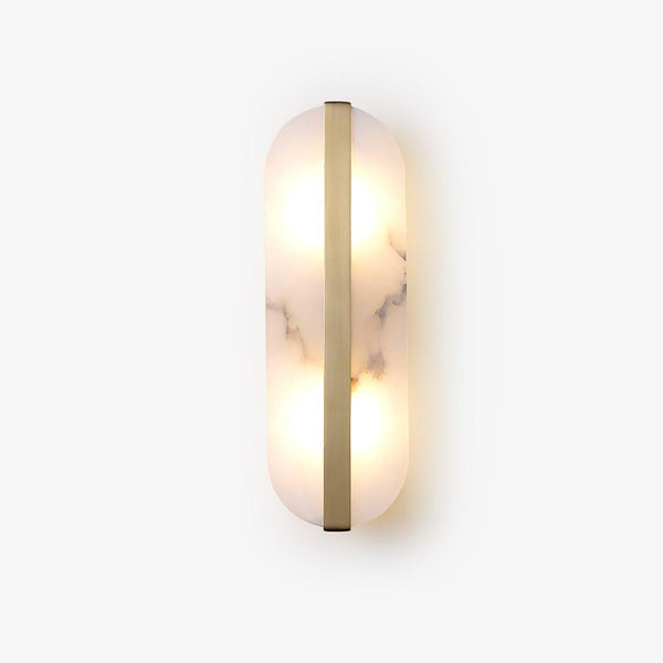 Long Ellipse Alabaster Wall Sconce
