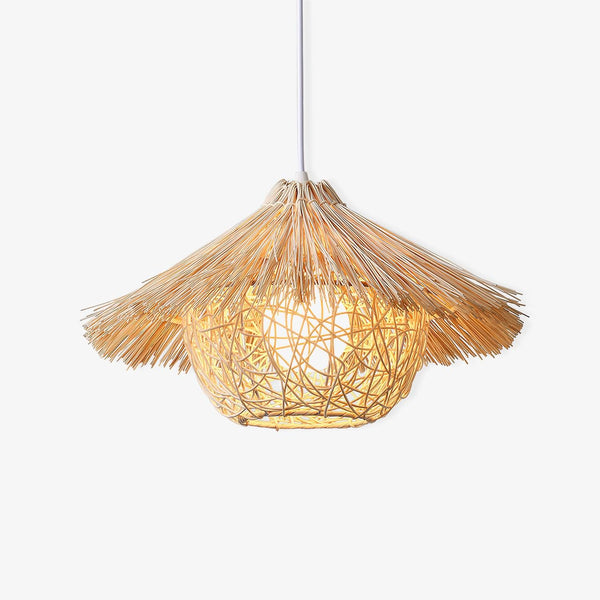 Straw Hat Pendant Light