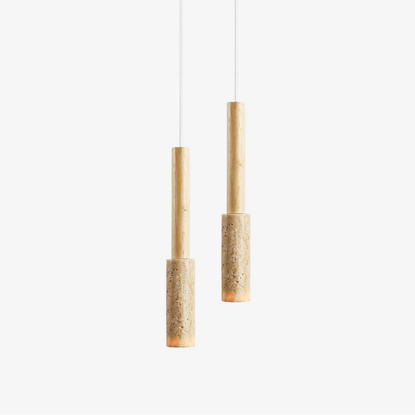 Travertine Stick Pendant Light